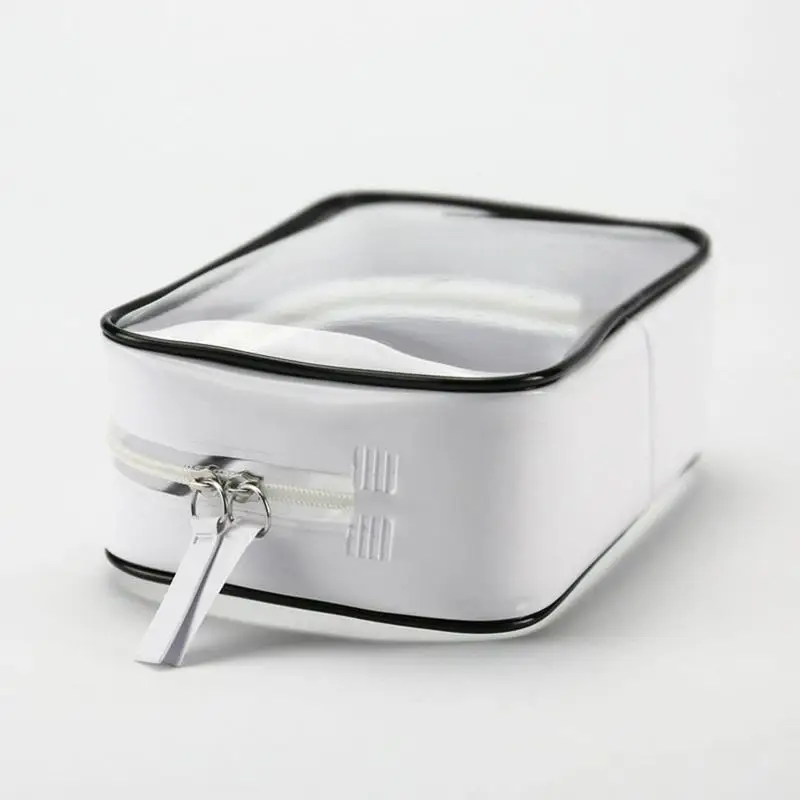 Косметичка для макияжа чехол на молнии прозрачная косметичка функциональный