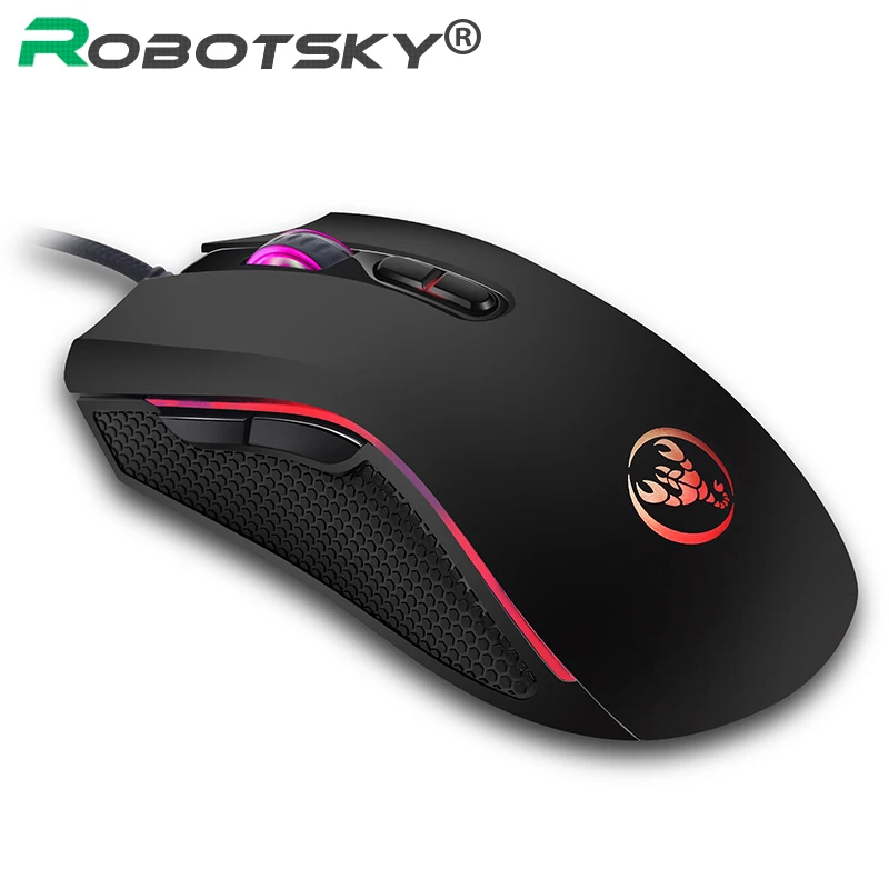 A869 профессиональная игровая мышь 3200 DPI 7 кнопок USB Проводная ярких цветов