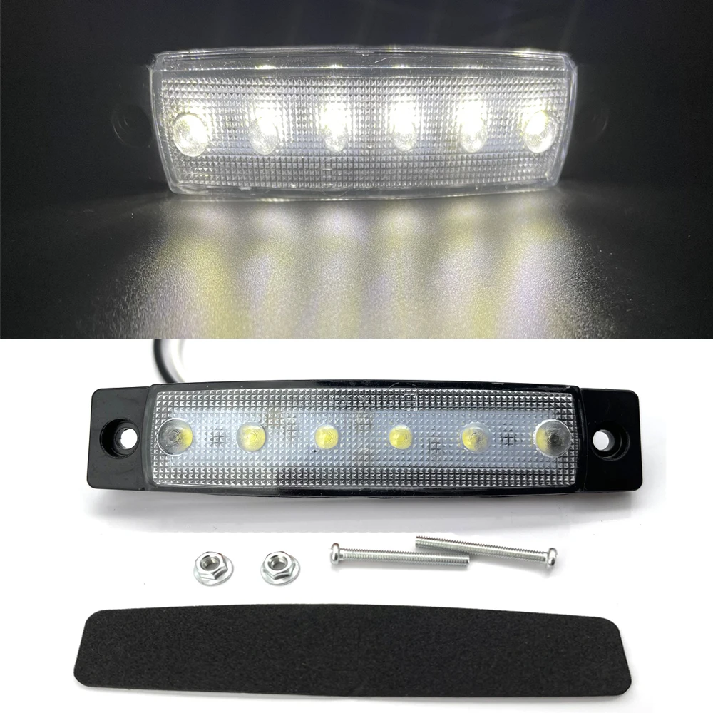 

Автоматический боковой габаритный индикатор Светодиодный 12 В 24 В 6 SMD Светодиодный автомобильный автобус Грузовик Грузовик Внешние фонари Задний сигнальный фонарь с низким прицепом