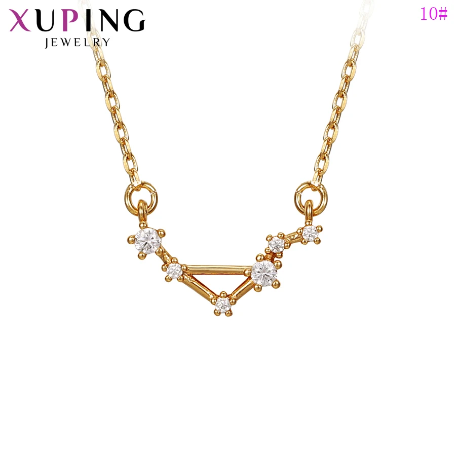 Xuping, Новое поступление, ожерелье, 12 созвездий, ожерелье для женщин, девушек, элегантная цепочка, ювелирные изделия, рождественские подарки, S215.2-46346