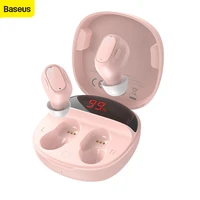 baseus wm01 plus tws earphone for iphone wireless 5 0 mini true wireless earphones smart noise reduction voice headset