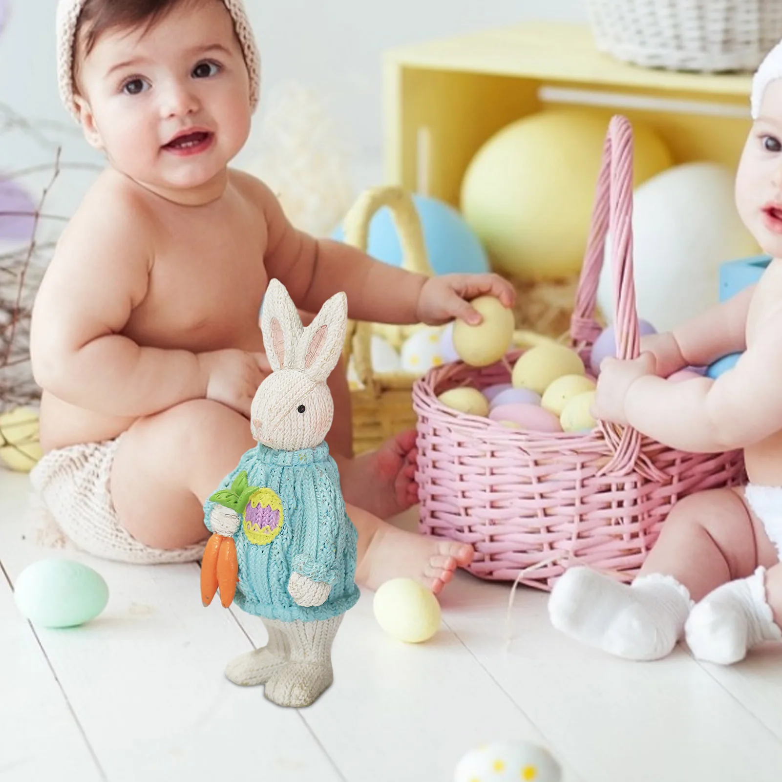 Пасхальное украшение скульптура кролика для дома праздника декор гостиной