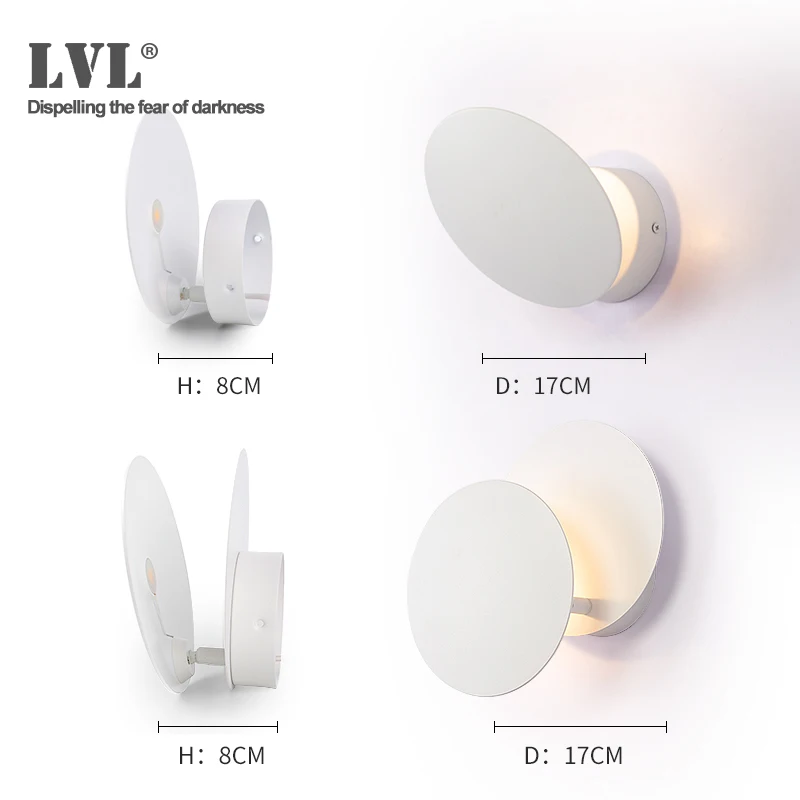 Светодиодная настенная лампа в виде ракушки 5 Вт 85 265 в|Комнатные настенные LED