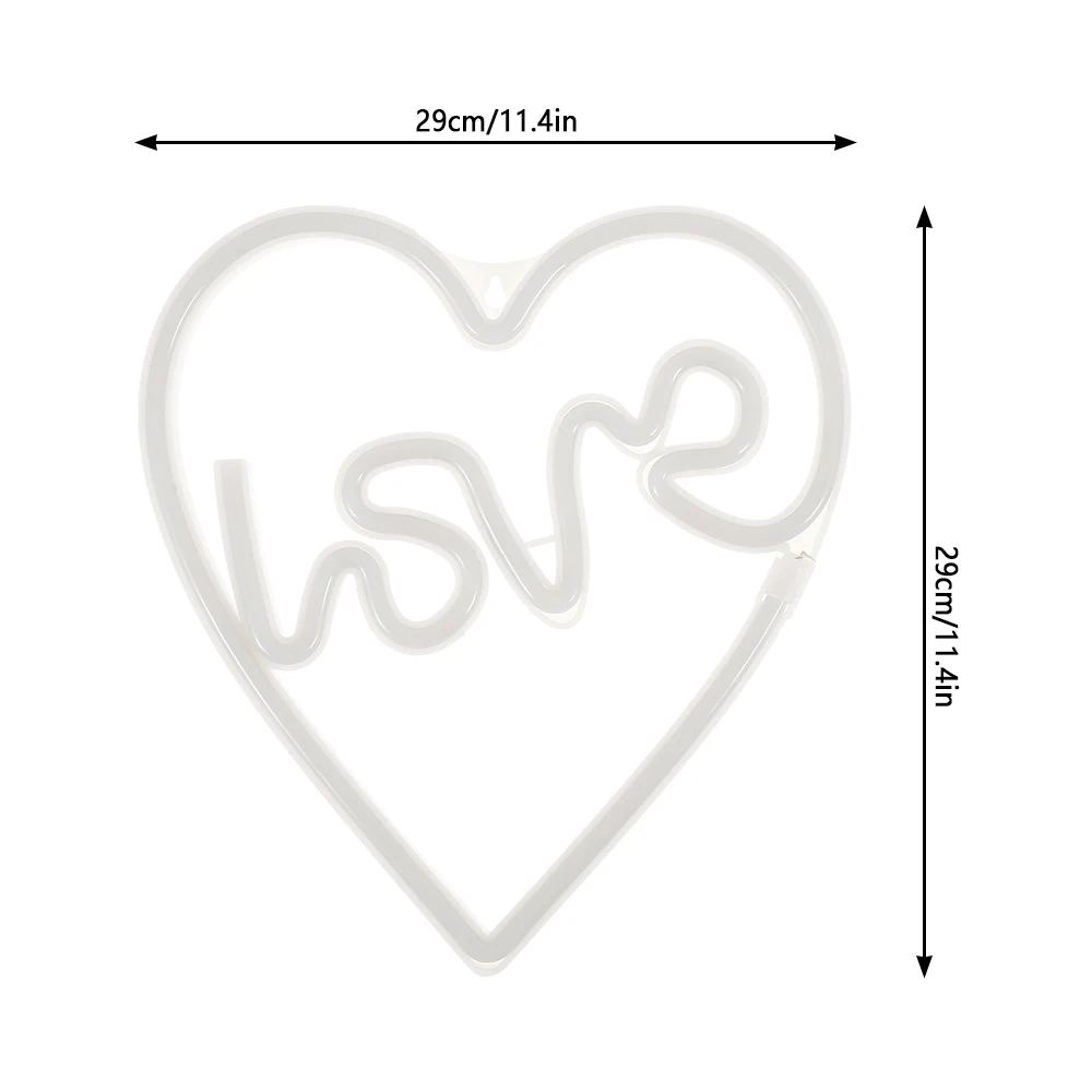Неоновый светодиодный светильник 1 шт. любовь Сердце свадьба Рождество вечеринка