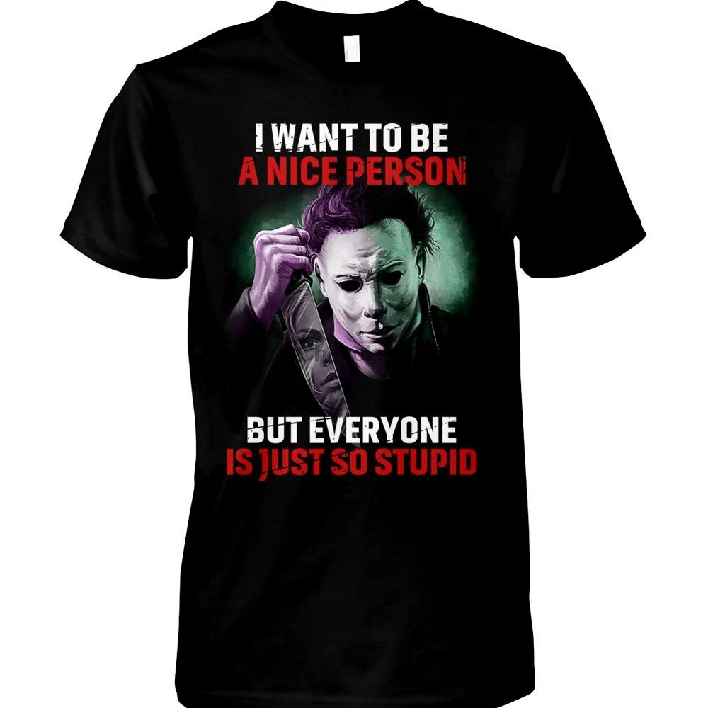 Майкл Майерс Хэллоуин я хочу быть хорошим человеком но все такие глупые смешные