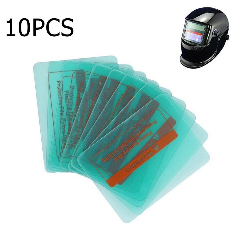 

10pcs Protective Plate Green 115mm X 90mm PC Replacement Clear Welding Cover Lens PC Protection Sheet For Welding Mars