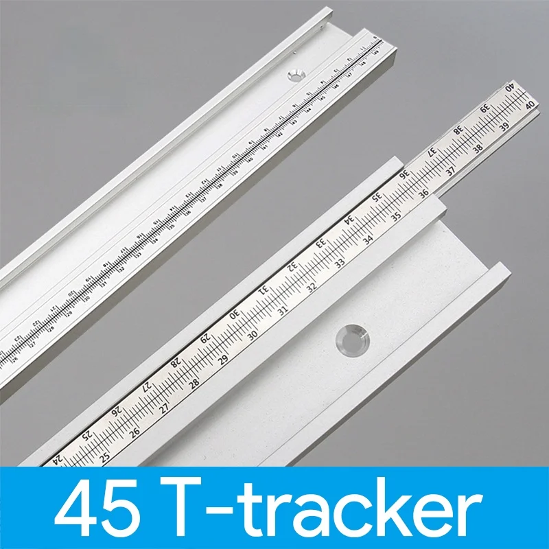 45 Т образный трек со шкалой из сплава торцевой 300 800 мм деревообрабатывающий