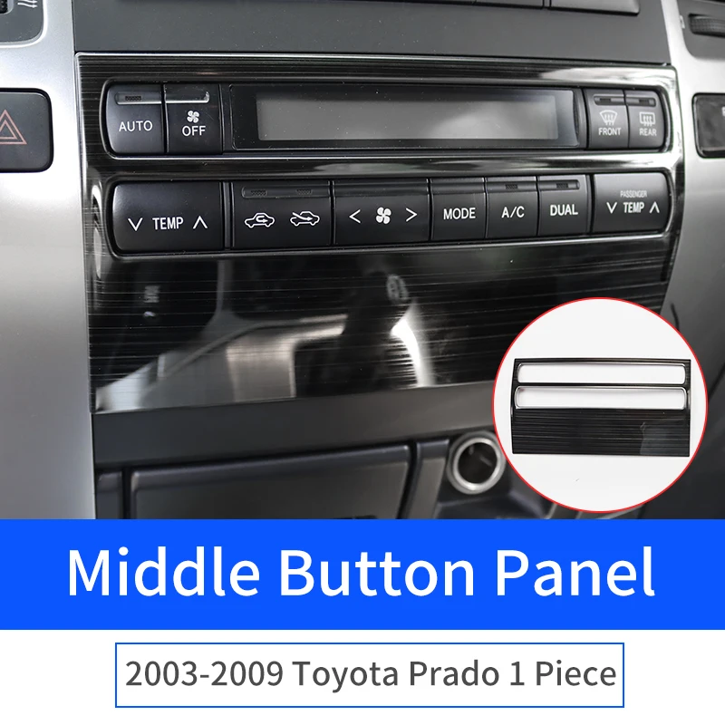2003-2009 For Toyota Land Cruiser Prado 120 модификация интерьера LC120 ручка Центральная коробка передач защитная наклейка на воздуховод Для 2009 2008 2007 2006 2005 2004 2003