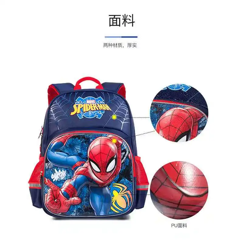 Genuine Disney new school bags for boys Iron spider man captain america primary school backpack teenage kids gifts mochilas