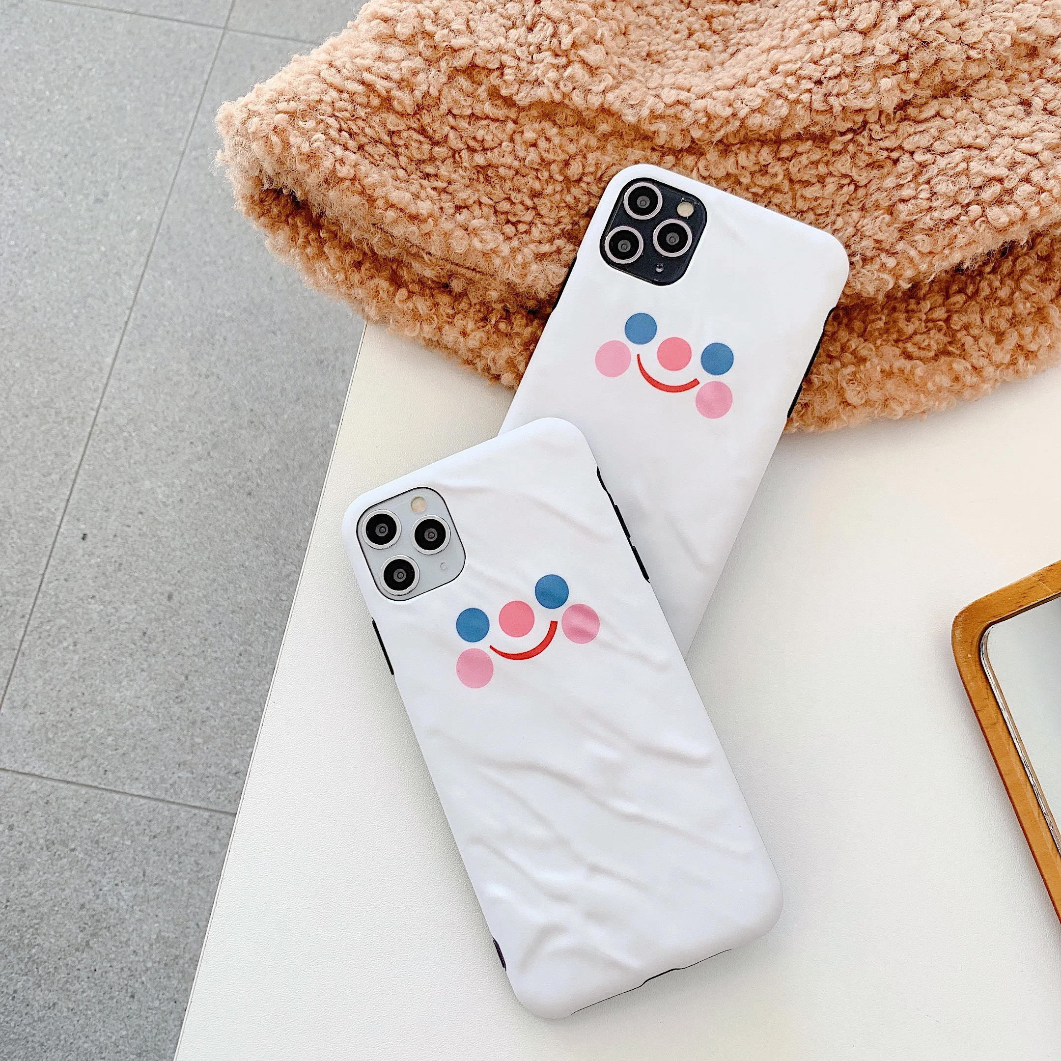 Милый смайлик полная посылка сторона Мягкий ТПУ и ультратонкий для iphone 6 7 8 X XS XR 11