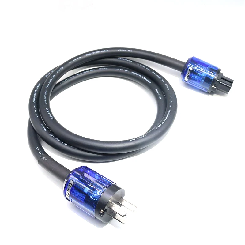 Двухжильный посеребренный шнур питания Furutech с вилкой европейского стандарта