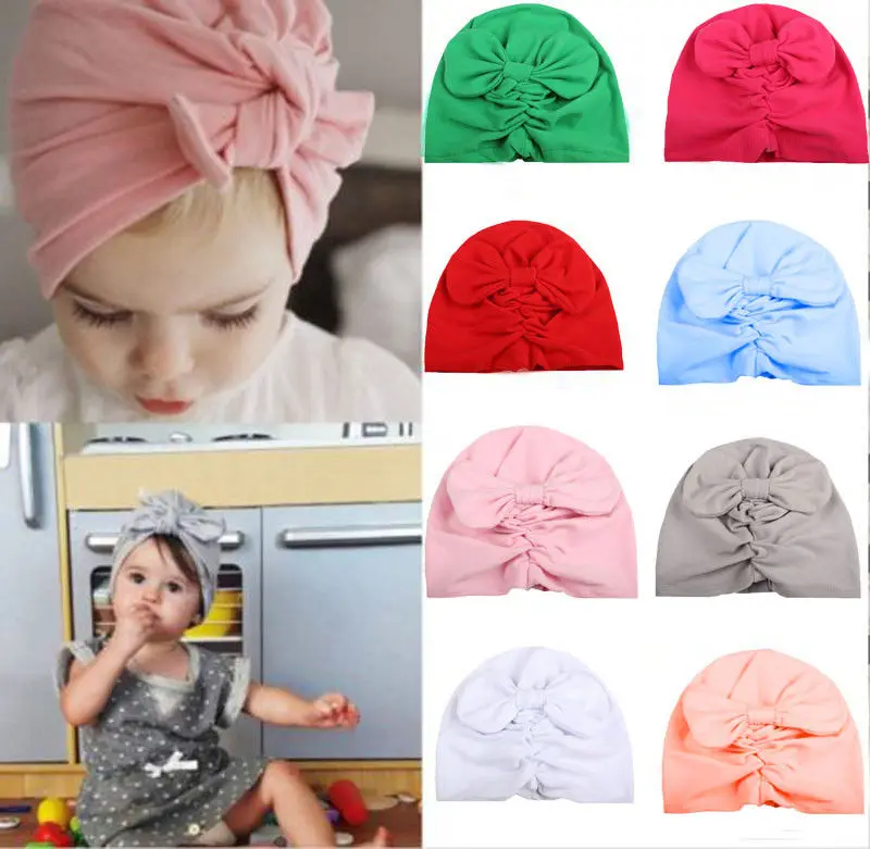 Шляпка для девочки Милая осенне-зимняя теплая шапочка новорожденных хлопковая