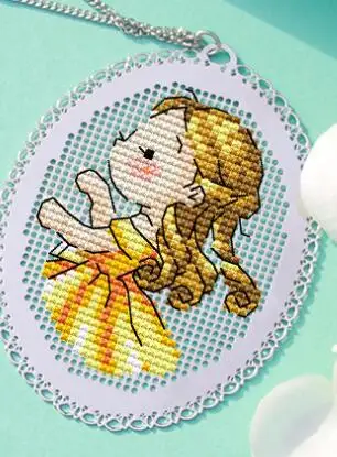 TT Girls DIY ремесло Стич вышивки крестом металлическая Закладка серебро Золотой Рукоделие Вышивка ремесла счетный крест-строчка Kit-6TH - Цвет: Многоцветный