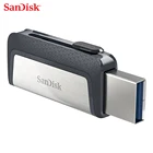 Флеш-накопитель SanDisk USB 3,1, 2561286432 ГБ, двойной интерфейс, поддержка OTG, скорость чтения до Мбитс