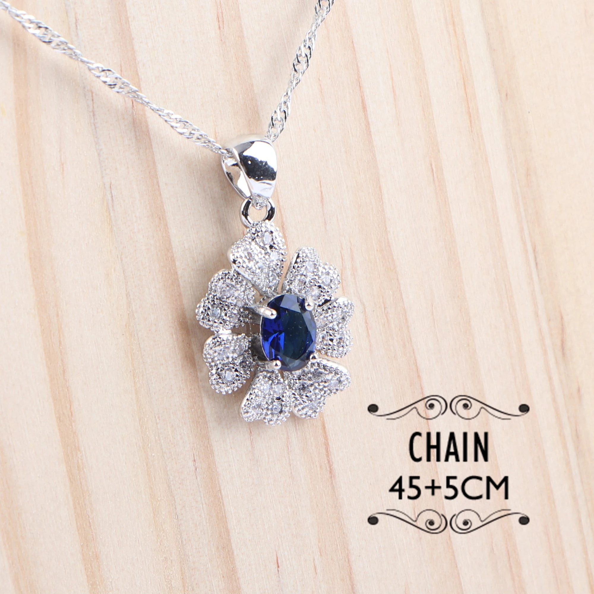 Женский ювелирный комплект из кольца браслета сережек и подвески|Ювелирные