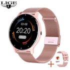 Новые Модные Смарт-часы LIGE, женские многофункциональные спортивные часы с функцией измерения пульса и кровяного давления, водонепроницаемые часы для мужчин и женщин