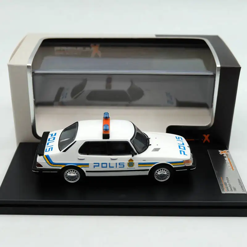 

Премиум X 1/43 для SAAB 900i шведская полиция 1987 PRD450 литье под давлением модели Ограниченная серия авто автомобиль