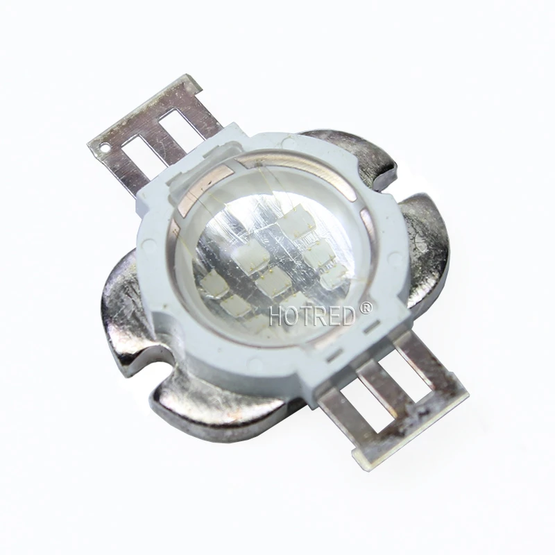 10 Вт COB 45mil led холодный теплый белый королевский синий зеленый IR940nm 850nm UV395 Acquarim завод светодиодный чип с 60 градусов угол обзора объектива