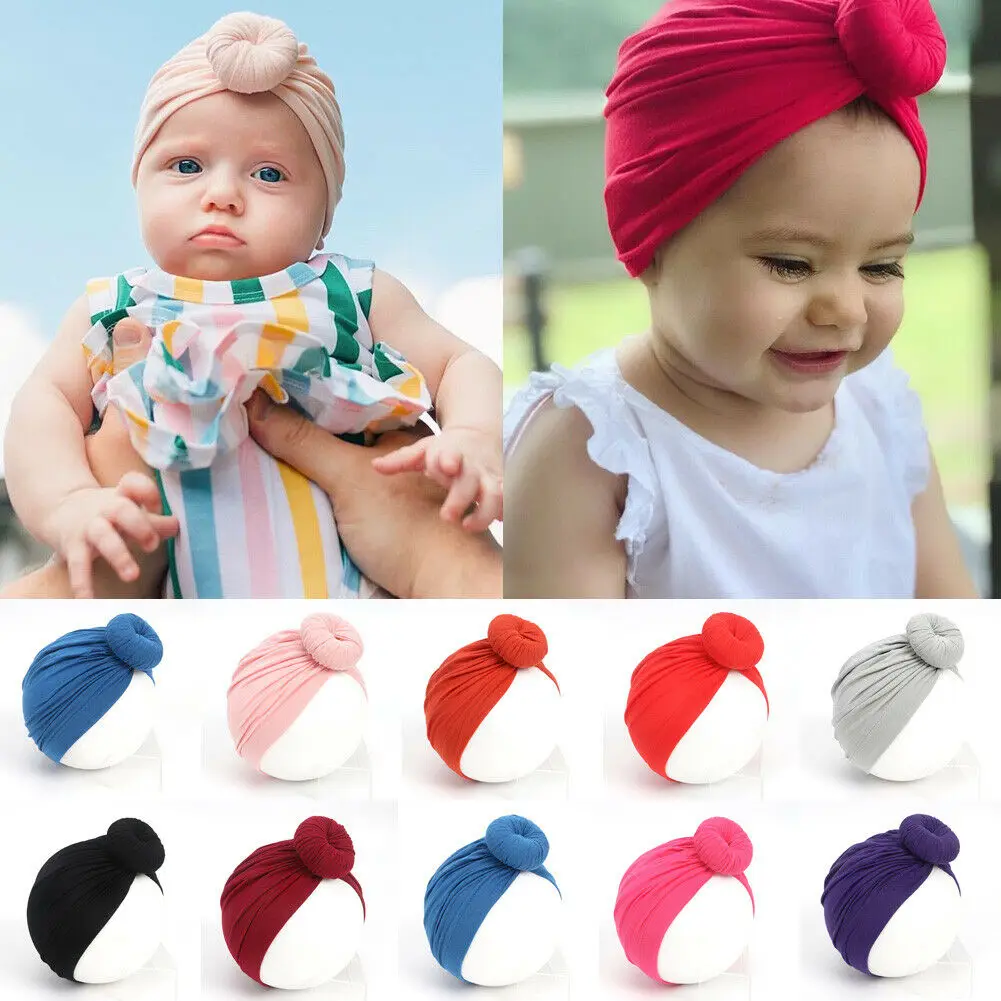 Для новорожденных повязка на голову для девочек Младенческая малышей тюрбан
