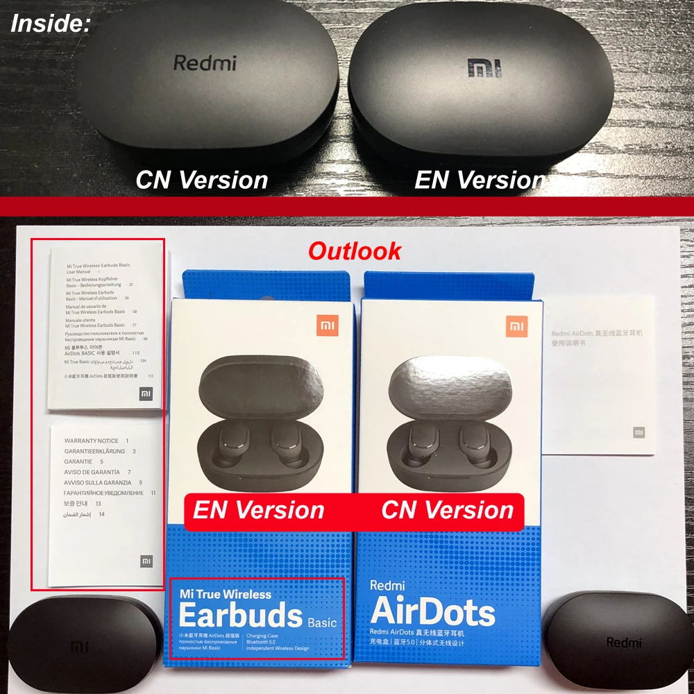 Inlock Xiaomi Redmi Airdots Xiaomi Беспроводные Наушники управление голосом Bluetooth 5,0 контроль шумоподавления