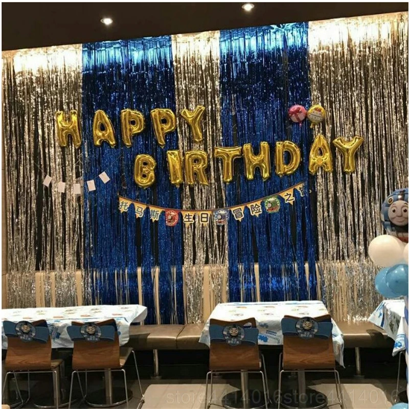 2 м/3 м розовый Золотой Радужный фон с блестками фольга полосатый провод шторы