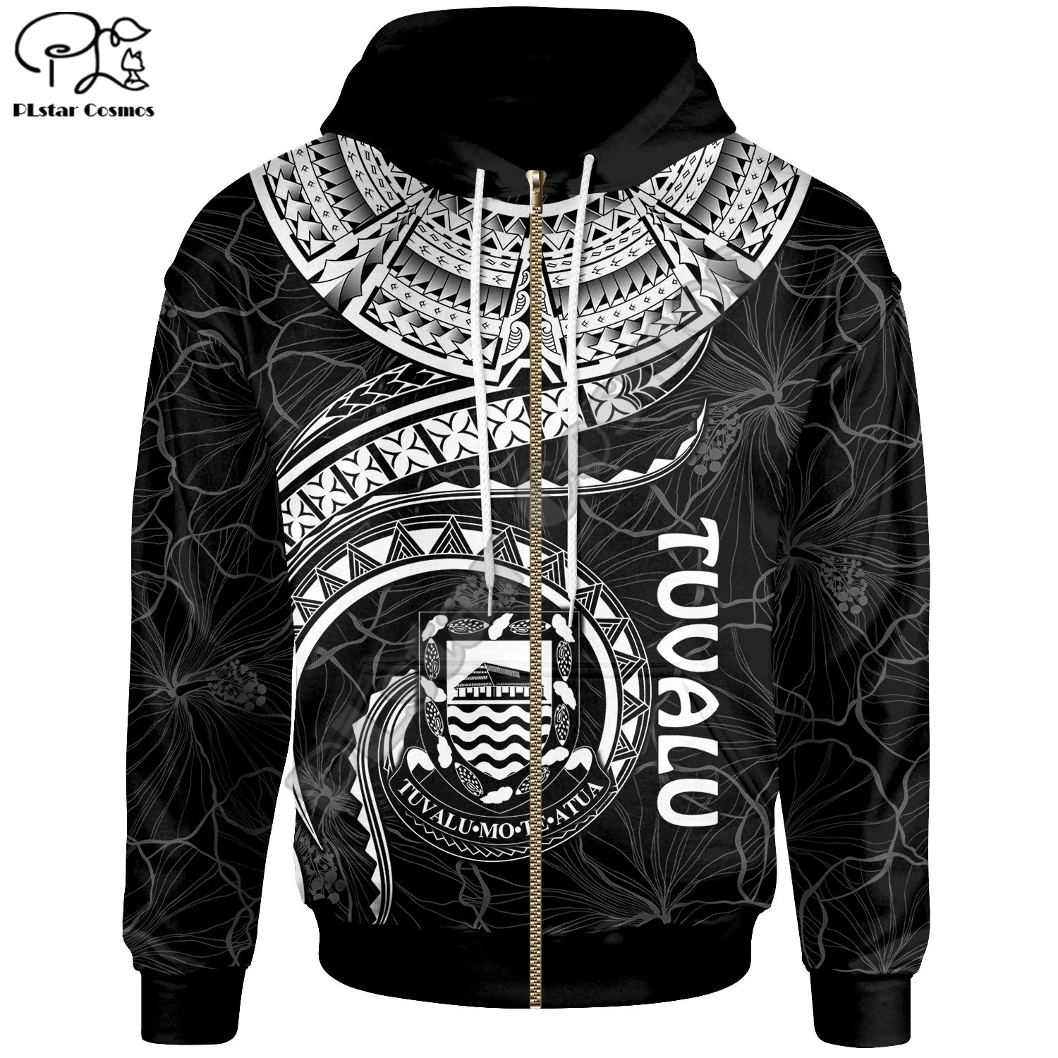 

PLstar Cosmos 3DPrint Newfashion Tuvalu Polynesian Tribal Tattoo Amazing Pattern Turtle Harajuku Streetwear Funny Hoodies/Zip K3