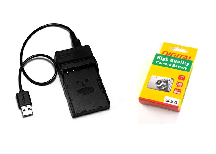 EN EL23 ENEL23 эквивалент батареи камеры + USB зарядное устройство для Nikon COOLPIX P600 P610 B700 P900