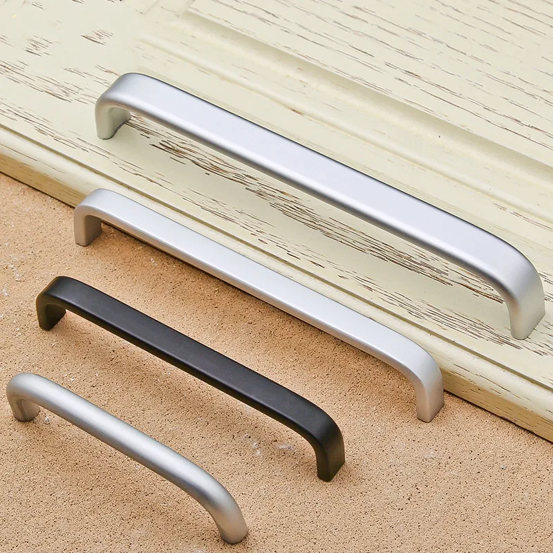 Дверные ручки современная и Простая Компактная ручка из алюминиевого сплава в