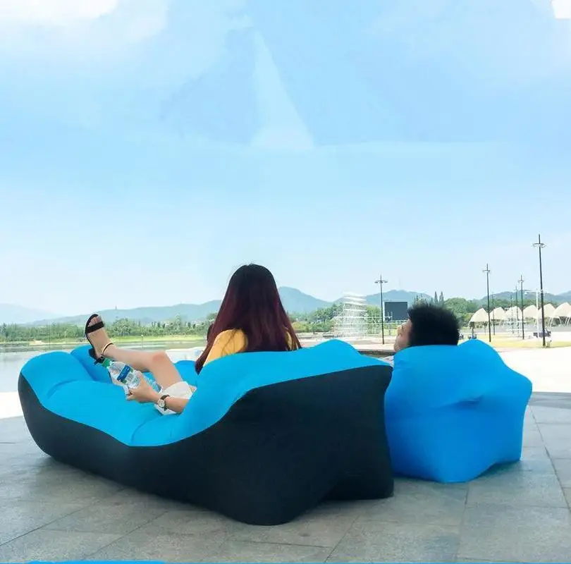 

Adult Children Beach Lounge Chair Folding Camping Sleeping Bag Waterproof Inflatable Sofa Bag Lazy Camping Sleeping Bags Air Bed