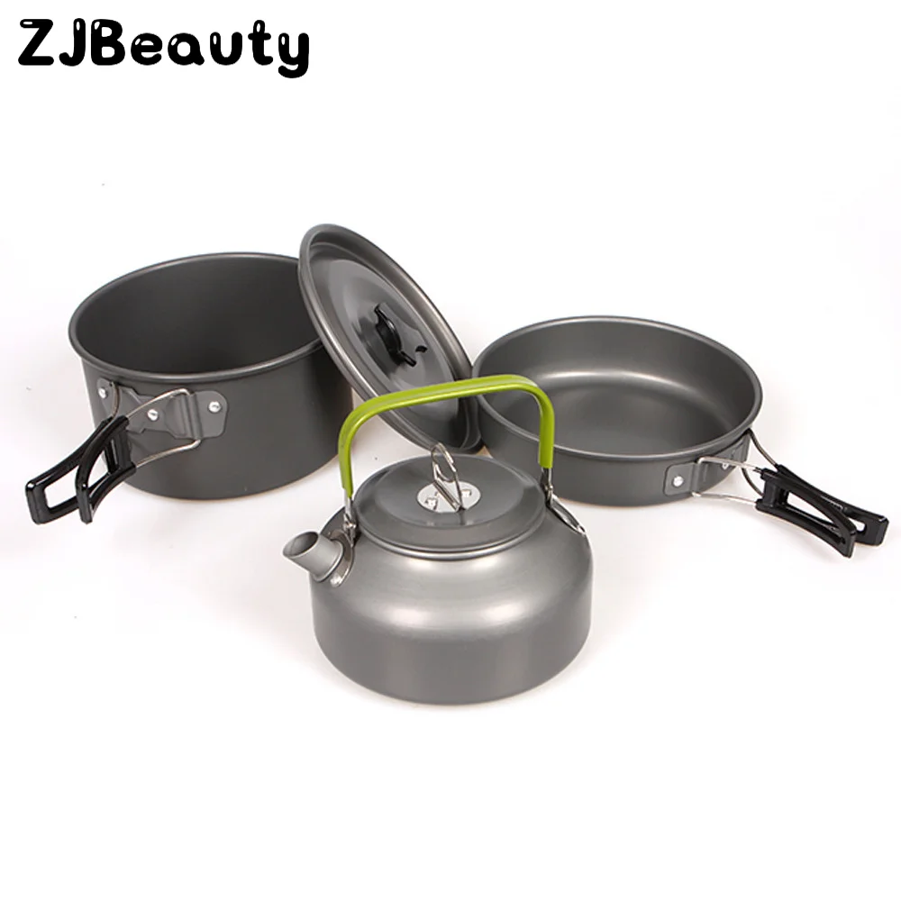 3 шт. набор алюминиевых чайников для приготовления пищи|Уличные инструменты| |