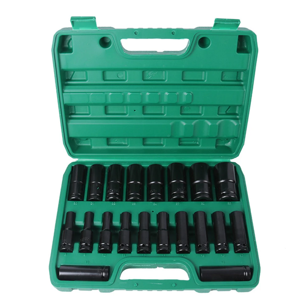 Meterk 1/2 Inch Socket Wrench Set Hexs Head 8~32mm Adapter Spanner Converter Electric Impact Sets | Инструменты