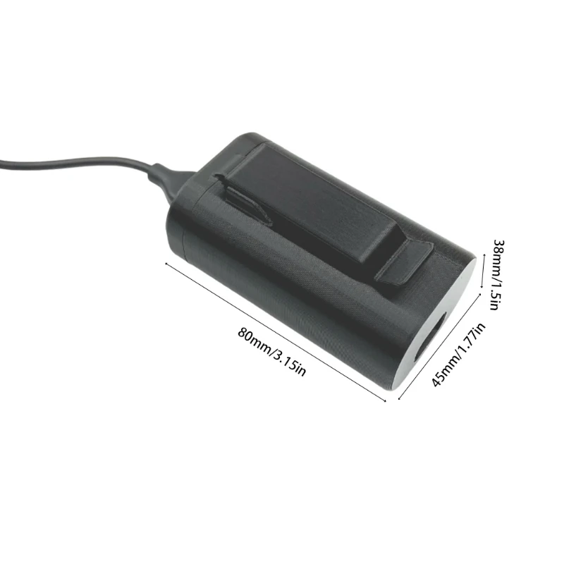 

For FPV Flight Glasses V2 Battery Comfortable Headband Rear-mounted Buckle Box Battery Clip