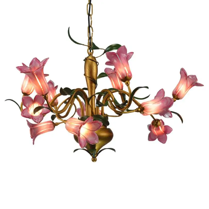 Нордическая сельская Люстра для гостиной столовой медная железная спальни