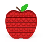 Игрушки для снятия стресса с фруктовой тематикой, радужные пузырьки, антистрессовые игрушки для взрослых и детей, сенсорная игрушка для снятия аутизма