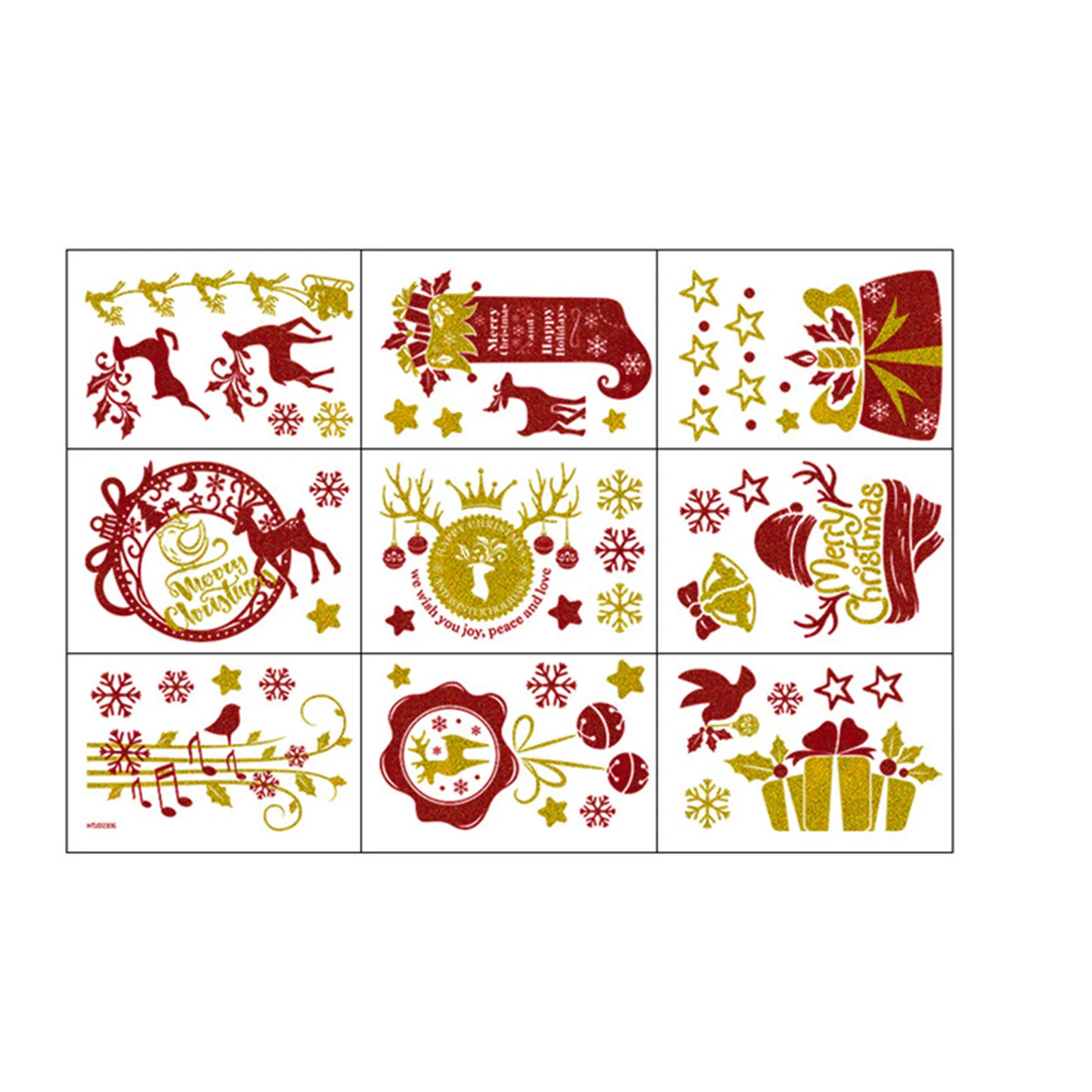 

9 шт., двухслойные блестящие окошки для дома, офиса, школы