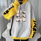 Толстовки в стиле аниме Харадзюку, худи в стиле пэчворк Харадзюку, хикаро Котаро, бокуто, с рисунком манга, Shoyo, волейбол, креативные зимние теплые свитшоты оверсайз в стиле унисекс