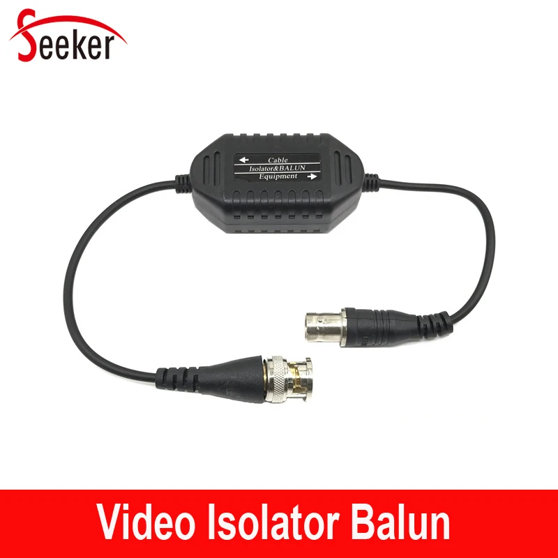 50pcs/lot Video Balun Ground Loop Isolater BNC Male to Female Coaxial Balun for Surveillance Camera System