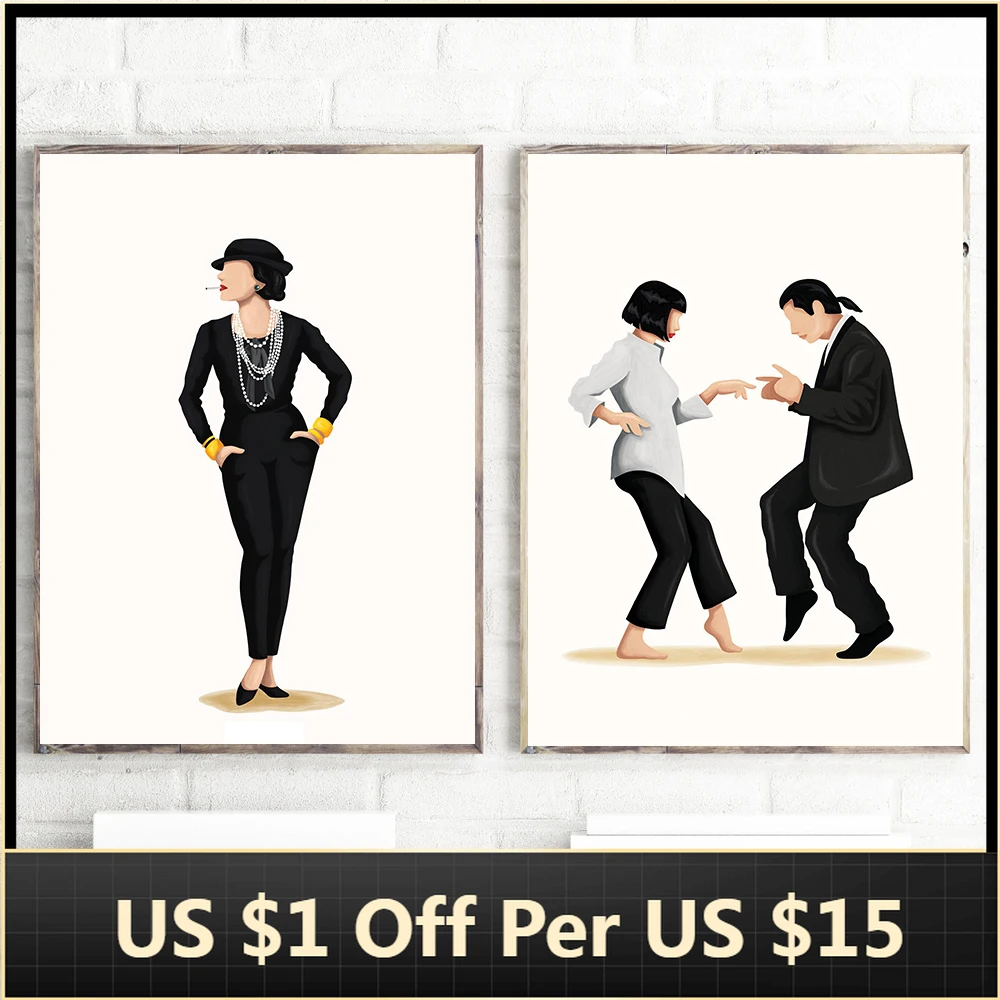 

Плакаты на холсте, забавные поп-танцы, музыкальный плакат, модное художественное кино, феминистская роспись, настенное искусство, украшение...