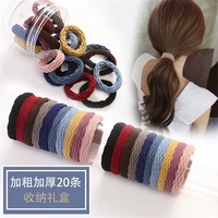 20pcs women girls simple basic elastic hair bands ties scrunchie ponytail holder rubber bands fashion headband hair accessories