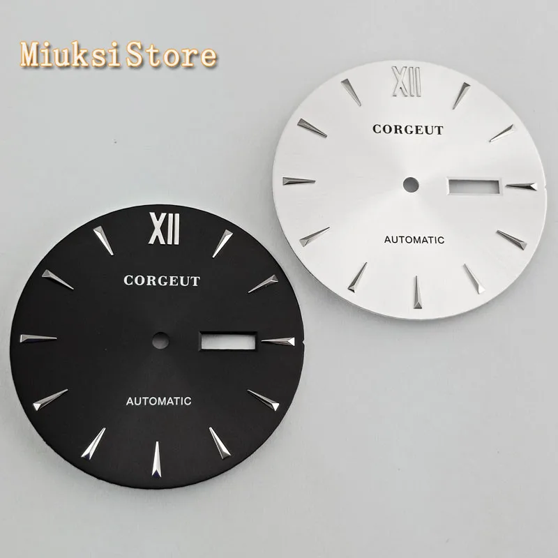 Мужские часы с автоматическим механизмом серебристо-черный циферблат 34 5 мм |