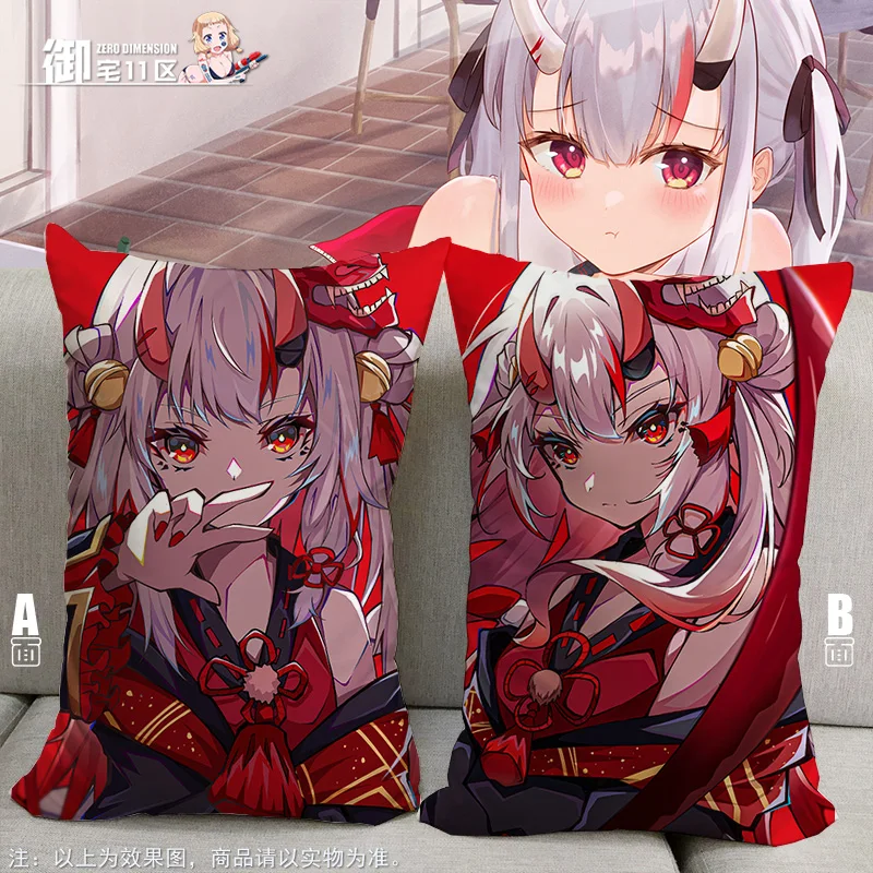 

Anime Hololive YouTuber Tokoyami Towa Nakiri Ayame Half-Length Sexy Small Pillow Japanese Otaku Cushion Character Bed Linings