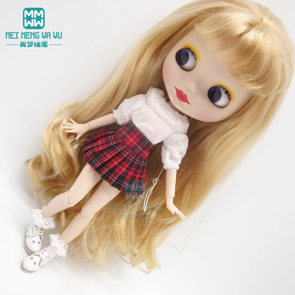 1 шт. Одежда для кукол Blyth модные рубашки футболки плиссированные юбки рубашка Azone