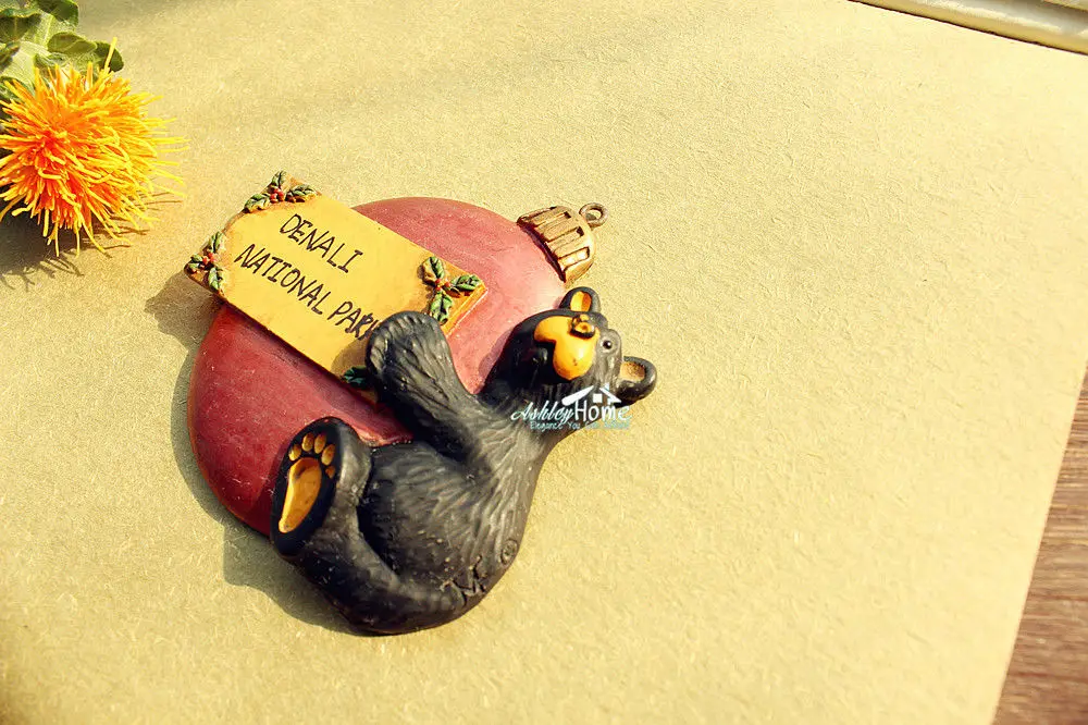 Денали национальный парк США туристический Путешествия Сувенир Черный Медведь 3D