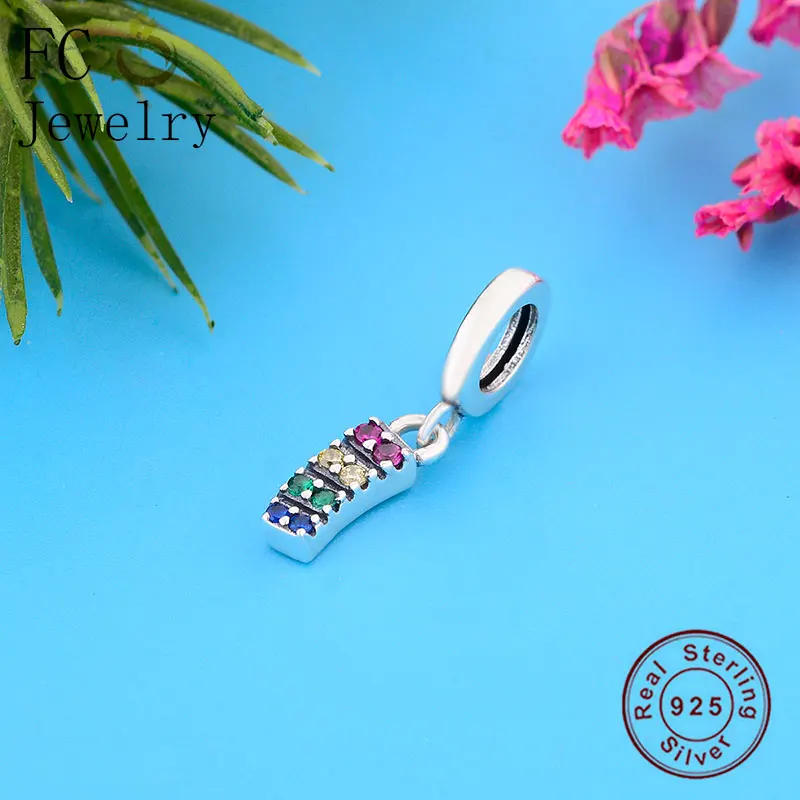 

FC ювелирные изделия подходят для оригинального браслета-талисмана Pan из серебра 925 пробы My Sqaure бусины из синего циркония неправильной формы для изготовления серий Berloque