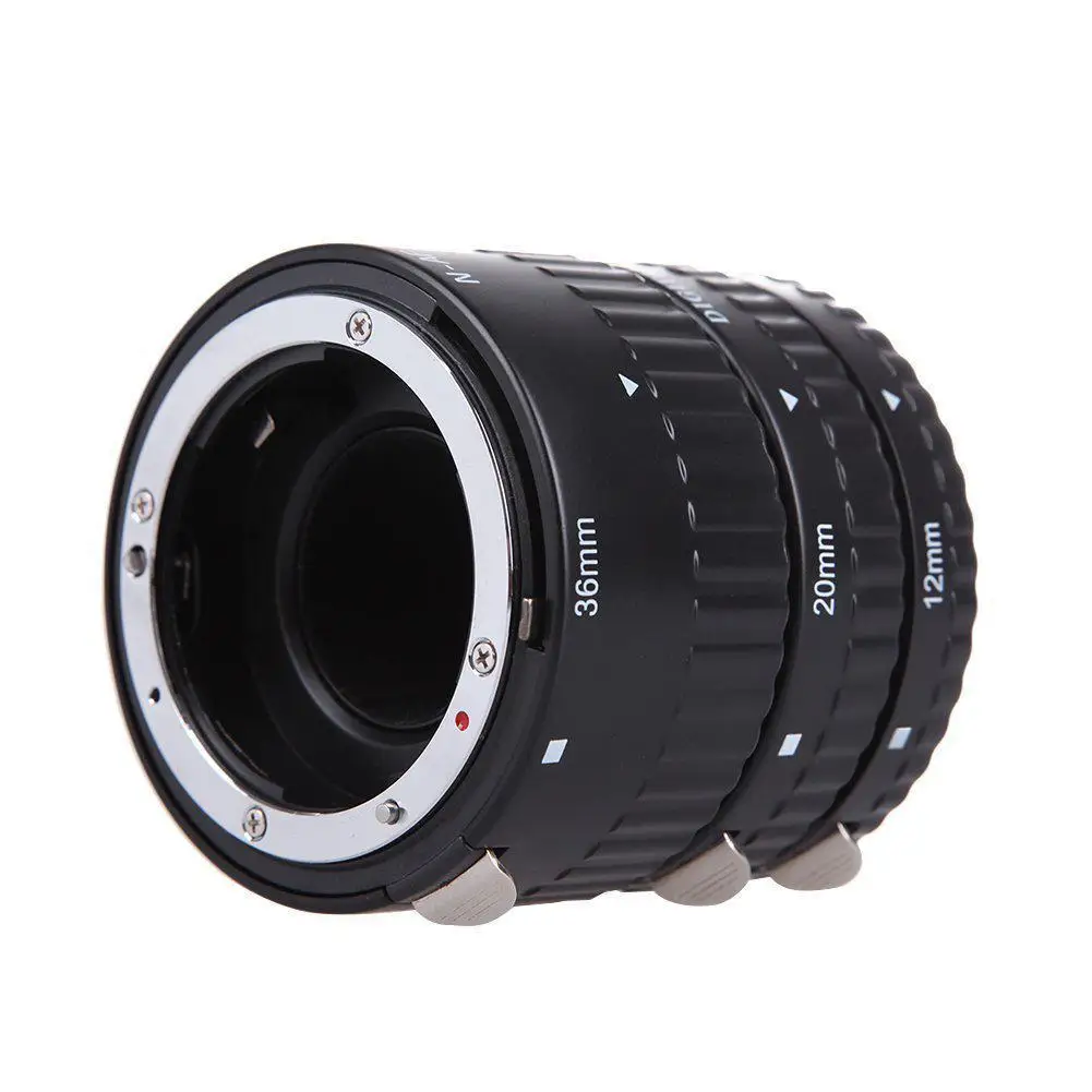 

Auto Focus Macro Extension Tube Set Metal Mount for Nikon AF AF-S DX FX SLR Cameras