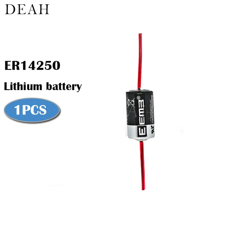 1 шт. ER14250 ER 14250 CR14250SL 1/2 AA 1/2AA 3,6 V 1200mAh PLC промышленная литиевая батарея с контактами Первичная батарея