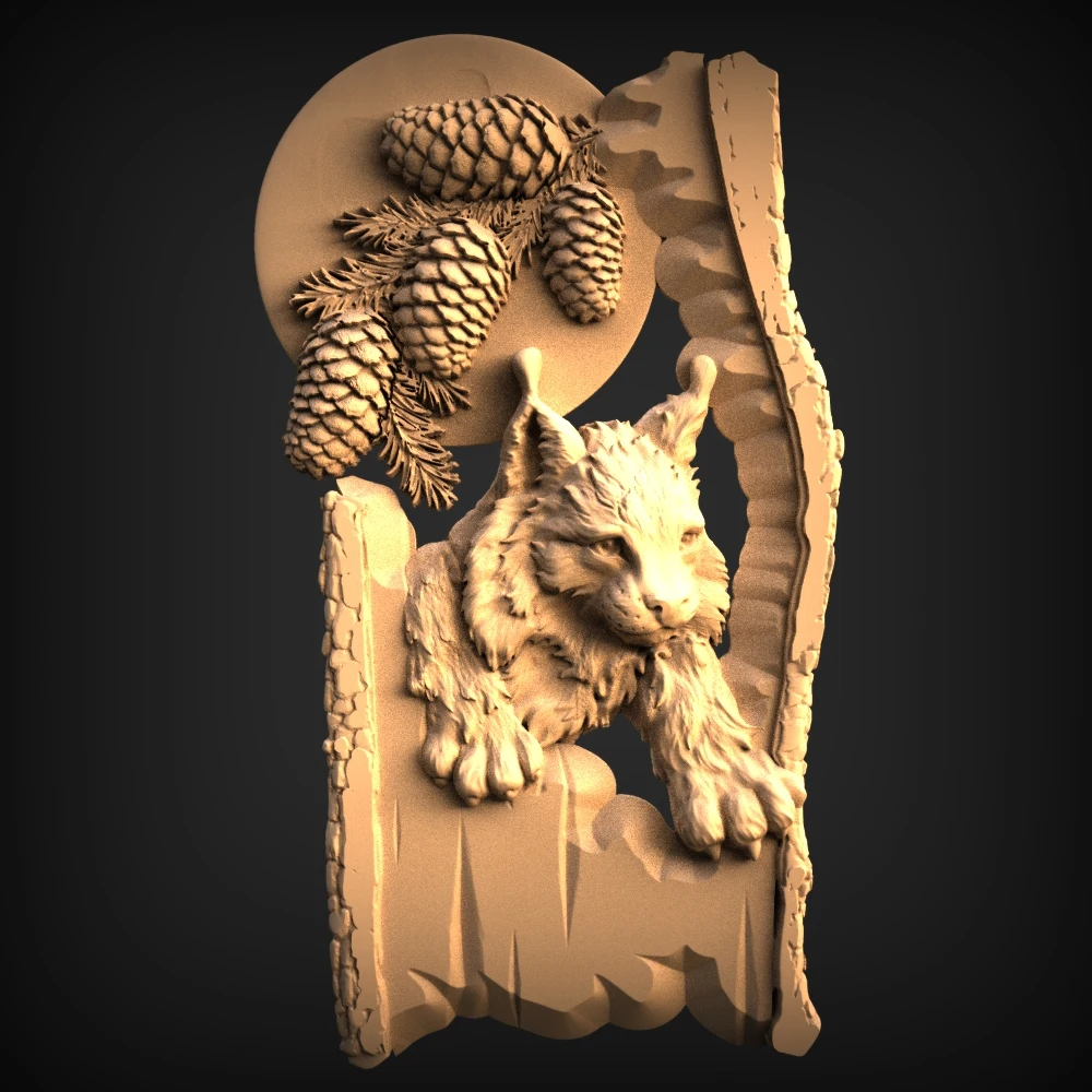 6 шт лесные животные 3d STL модель для ЧПУ 3D принтер волк _ медведь Зубр Олень рельеф