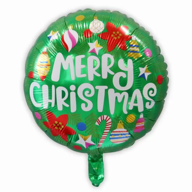 Рождественский воздушный шар с алюминиевой волной гелием Рождество снеговик Дед