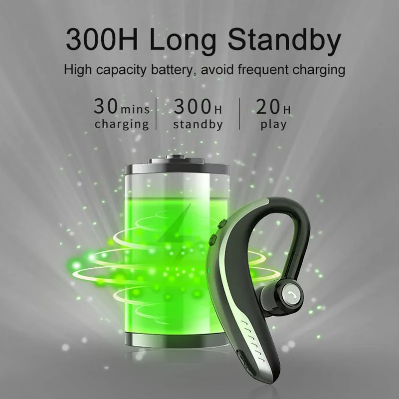 IPUDIS беспроводные наушники-вкладыши с ушным крючком Bluetooth-наушники 170 мАч одной