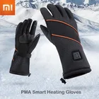 Умные перчатки Xiaomi PMA с подогревом, водонепроницаемые ветрозащитные перчатки, теплые перчатки для сенсорного экрана, уличные спортивные лыжные перчатки